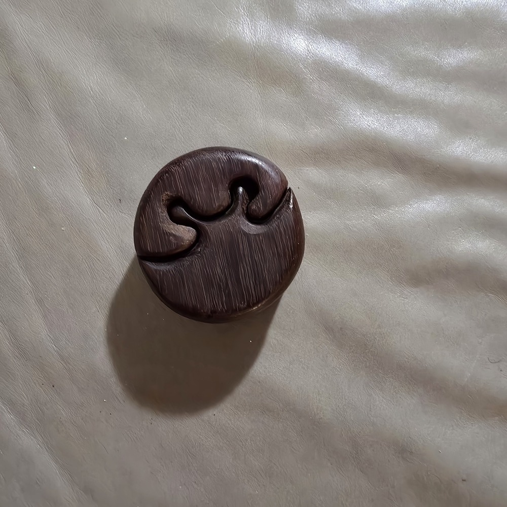 Vintage Hand Carved Wooden Secret, Trinket,Keepsake Box With A Unique Design